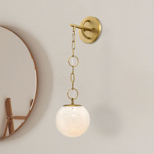 Wine Flower 1 Light 7 inch Brushed Gold Wall Sconce Wall Light